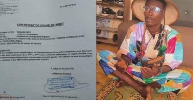 Voici le certificat de genre de mort de Seydina Mouhamed Diop tué par…