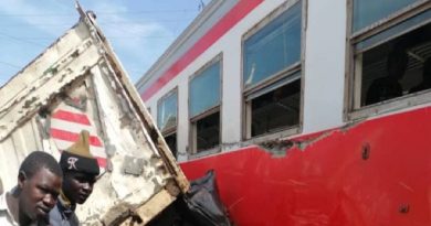 Collision entre un train et un camion à Japoma
