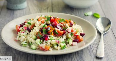 Salade de riz : 3 recettes fraîches et équilibrées pour débuter le repas sainement